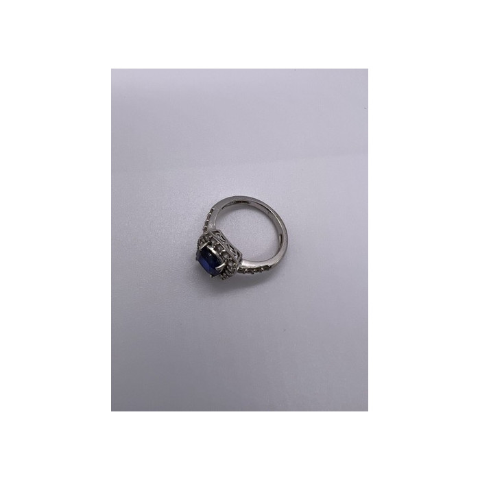 925 Sterling Silver Spinel & Beryl Ring Size 6.5