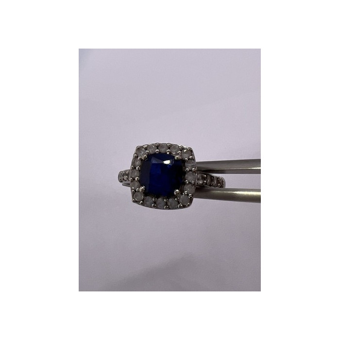 925 Sterling Silver Spinel & Beryl Ring Size 6.5