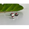 925 Sterling Silver Pink Agate Stud Earrings & Pendant Set