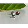 925 Sterling Silver Pink Agate Stud Earrings & Pendant Set