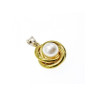 925 Sterling Silver Gold Plated imitation Pearls Set