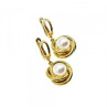 925 Sterling Silver Gold Plated Imitation Pearls Set