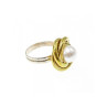 925 Sterling Silver Gold Plated imitation Pearls Set