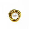 925 Sterling Silver Gold Plated Imitation Pearls Set
