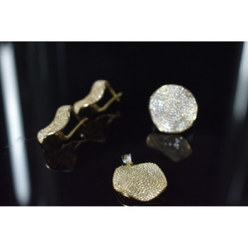 925 Sterling Silver CZ Set