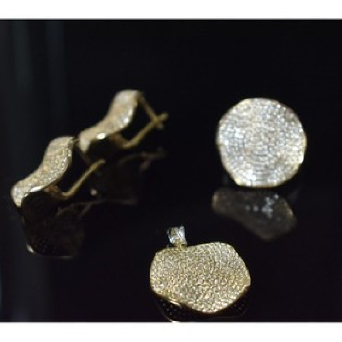 925 Sterling Silver CZ Set
