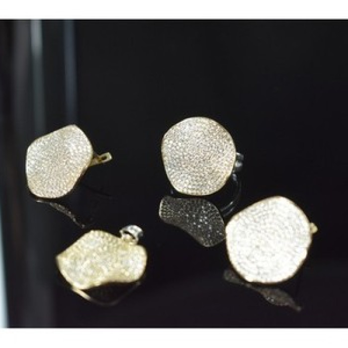 925 Sterling Silver CZ Set
