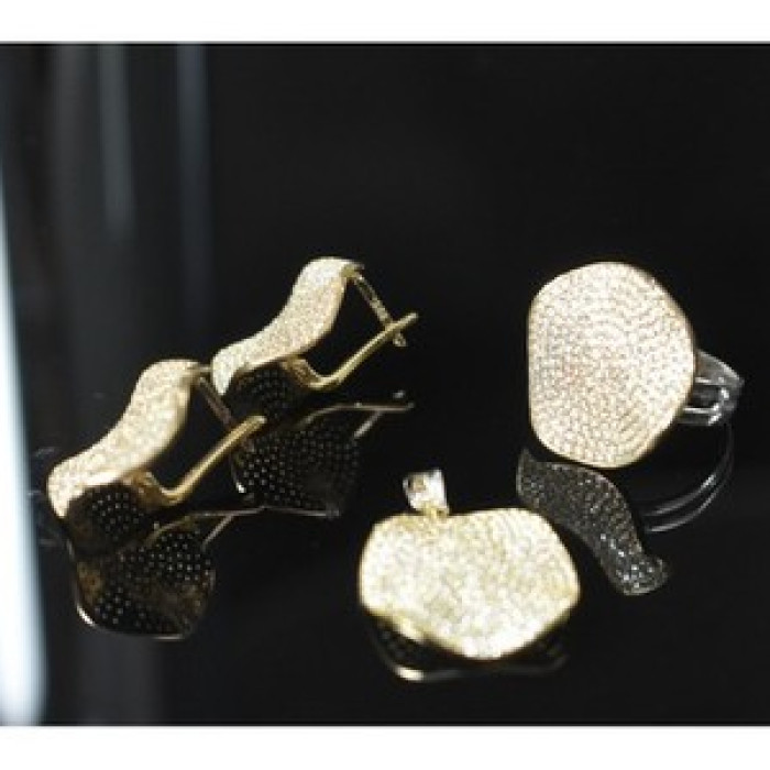 925 Sterling Silver CZ Set