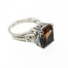 925 Sterling Silver Hessonite Ring Size 6