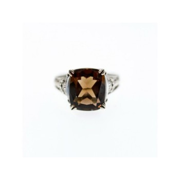 925 Sterling Silver Hessonite Ring Size 6