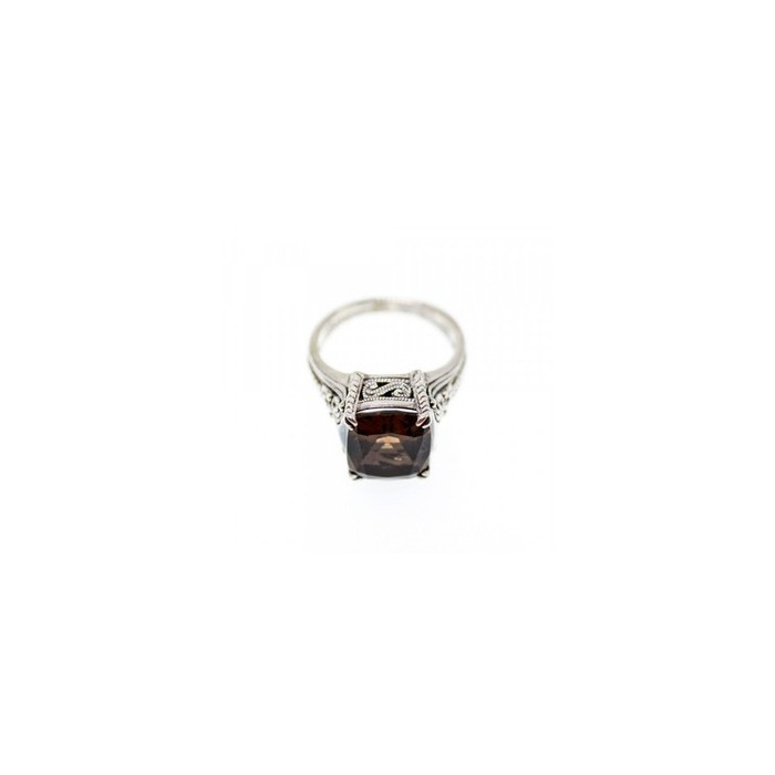 925 Sterling Silver Hessonite Ring Size 6