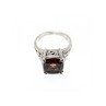 925 Sterling Silver Hessonite Ring Size 6