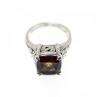 925 Sterling Silver Hessonite Ring Size 6