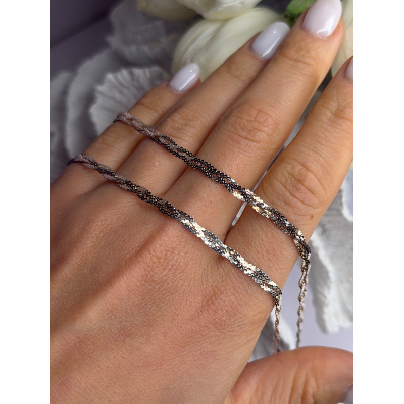 Elegant Italy Milor 925 Sterling Silver Necklace Chain Length 20 in