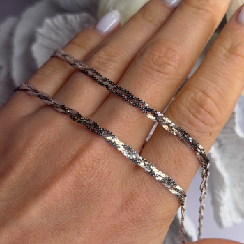 Elegant Italy Milor 925 Sterling Silver Necklace Chain Length 20 in