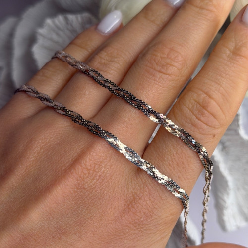 Elegant Italy Milor 925 Sterling Silver Necklace Chain Length 20 in