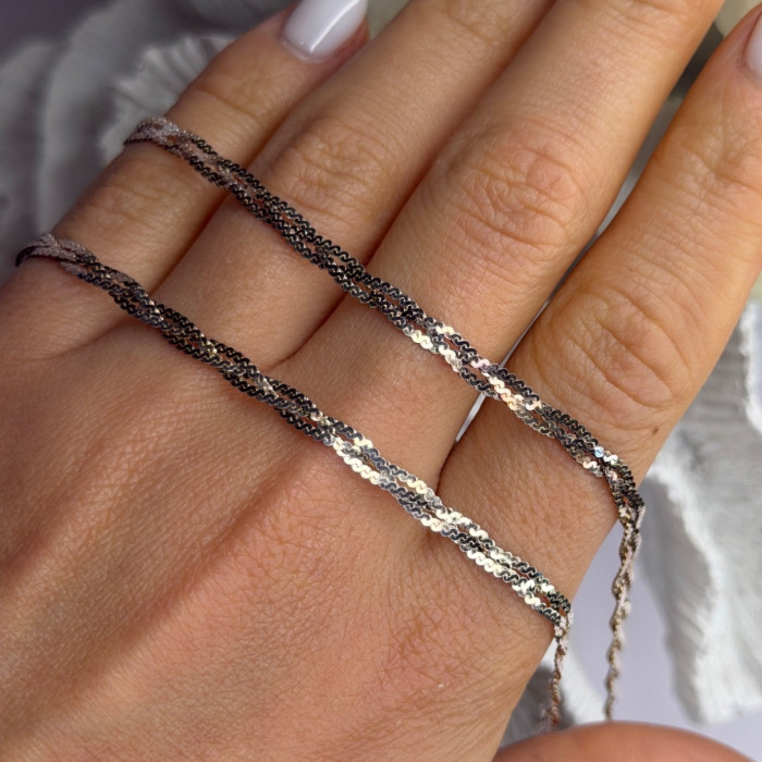 Elegant Italy Milor 925 Sterling Silver Necklace Chain Length 20 in