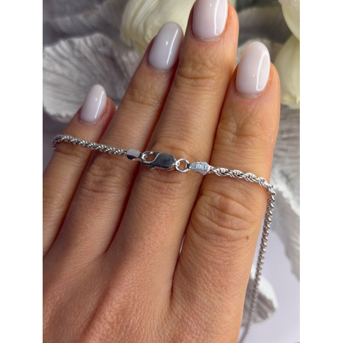 Elegant Italy 925 Sterling Silver Chain Necklace Length 24 in