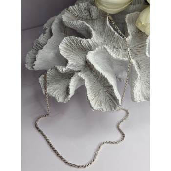 Elegant Italy 925 Sterling Silver Chain Necklace Length 24 in