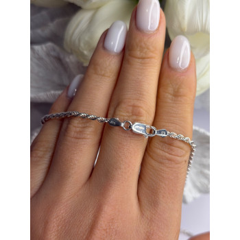 Elegant Italy 925 Sterling Silver Chain Necklace Length 24 in