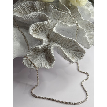 Elegant Italy 925 Sterling Silver Chain Necklace Length 24 in