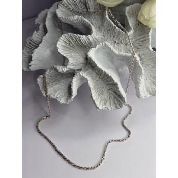 Elegant Italy 925 Sterling Silver Chain Necklace Length 24 in