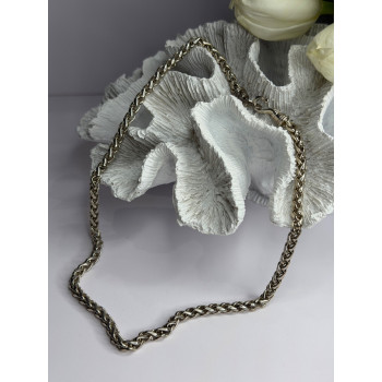 Vintage 925 Sterling Silver Chain Necklace S-Clasp Length 18 in