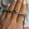 Vintage 925 Sterling Silver Chain Necklace S-Clasp Length 18 in