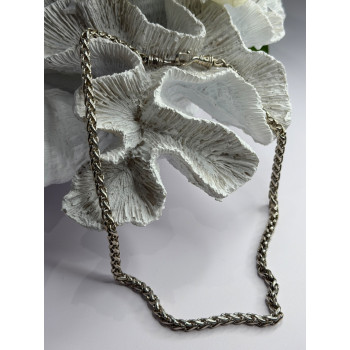 Vintage 925 Sterling Silver Chain Necklace S-Clasp Length 18 in