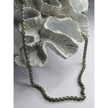 Vintage 925 Sterling Silver Chain Necklace S-Clasp Length 18 in