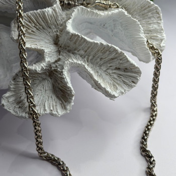 Vintage 925 Sterling Silver Chain Necklace S-Clasp Length 18 in