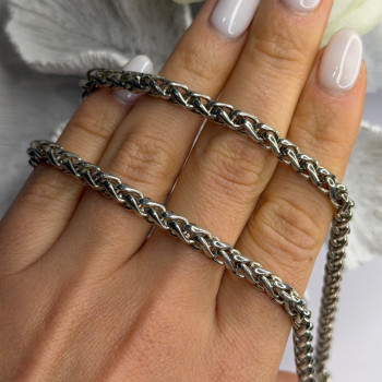 Vintage 925 Sterling Silver Chain Necklace S-Clasp Length 18 in