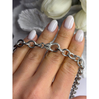 Vintage Judith Ripka 925 Sterling Silver Chain Necklace