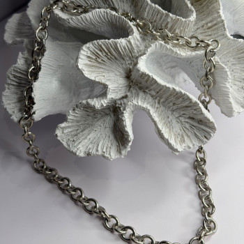 Vintage Judith Ripka 925 Sterling Silver Chain Necklace