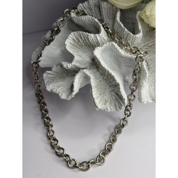 Vintage Judith Ripka 925 Sterling Silver Chain Necklace