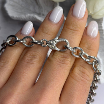 Vintage Judith Ripka 925 Sterling Silver Chain Necklace