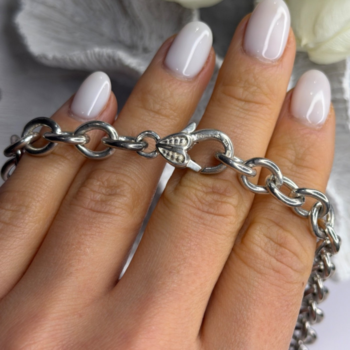 Vintage Judith Ripka 925 Sterling Silver Chain Necklace