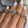 Vintage Judith Ripka 925 Sterling Silver Chain Necklace
