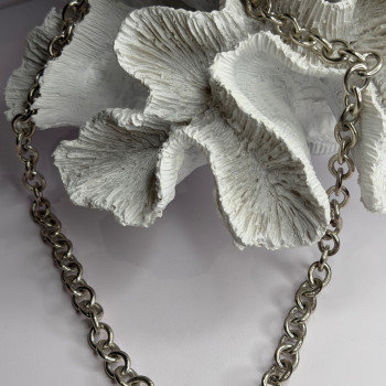 Vintage Judith Ripka 925 Sterling Silver Chain Necklace