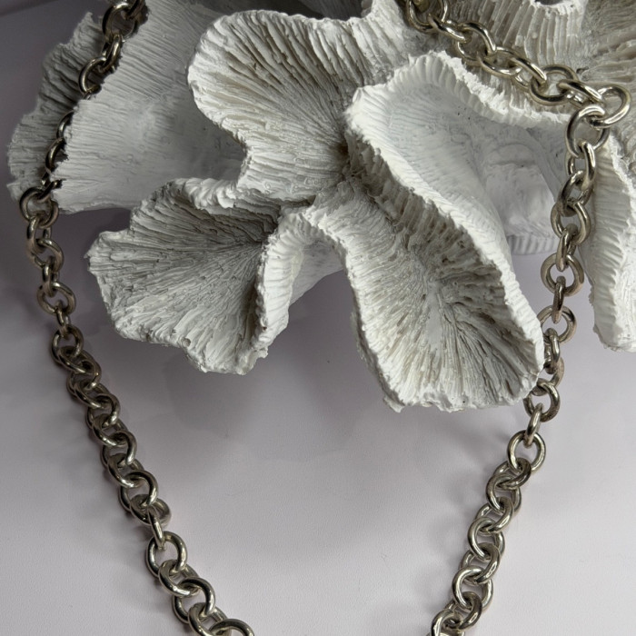 Vintage Judith Ripka 925 Sterling Silver Chain Necklace