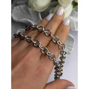 Vintage Judith Ripka 925 Sterling Silver Chain Necklace