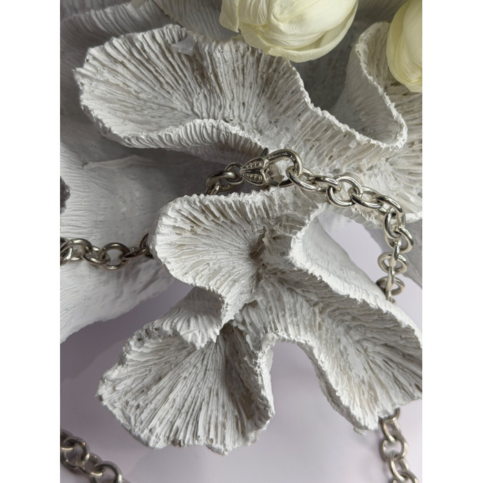 Vintage Judith Ripka 925 Sterling Silver Chain Necklace