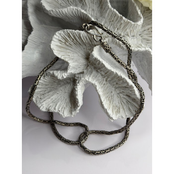 Vintage Indonesia BA 925 Sterling Silver Chain Necklace