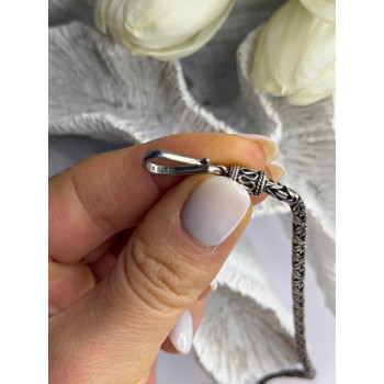 Vintage Indonesia BA 925 Sterling Silver Chain Necklace