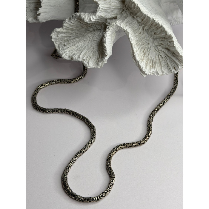 Vintage Indonesia BA 925 Sterling Silver Chain Necklace