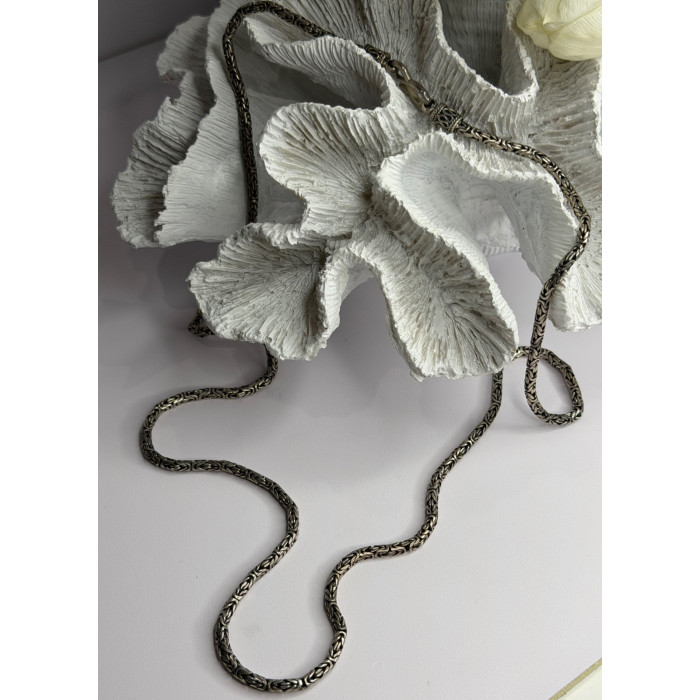 Vintage Indonesia BA 925 Sterling Silver Chain Necklace