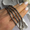 Vintage Indonesia BA 925 Sterling Silver Chain Necklace