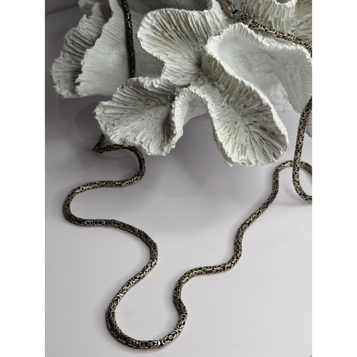 Vintage Indonesia BA 925 Sterling Silver Chain Necklace