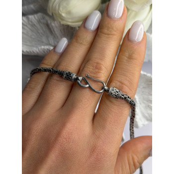 Vintage Indonesia BA 925 Sterling Silver Chain Necklace