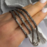 Vintage Indonesia BA 925 Sterling Silver Chain Necklace